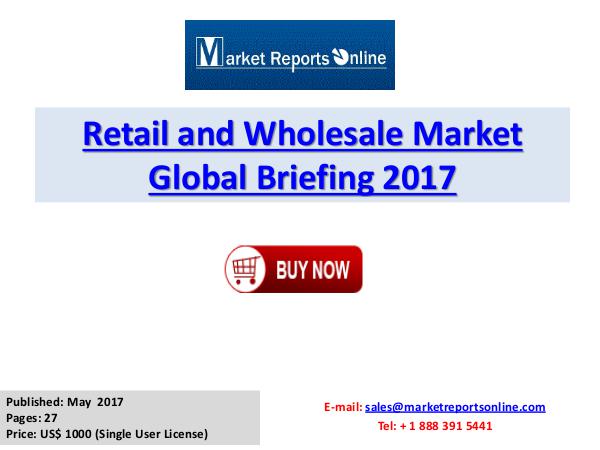 Global Retail and Wholesale Market Trends, Growth, Size, Competitive Retail And Wholesale Market