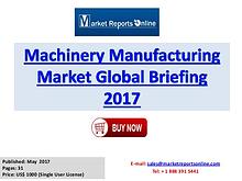 Machinery Manufacturing Manufactures, Industry Analysis 2017