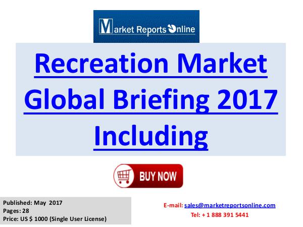 Global Recreation Industry 2017 Trends Analysis and 2020 Forecasts Re Recreation Market