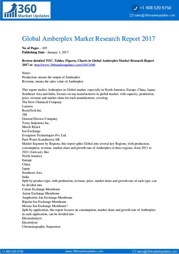 Global-Amberplex-Market-Research-Report-2017