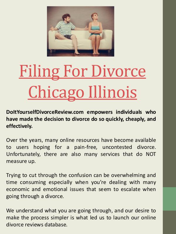 Printable Divorce Papers Chicago Illinois Filing For Divorce Chicago Illinois