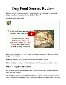 Dog Food Secrets PDF / Book