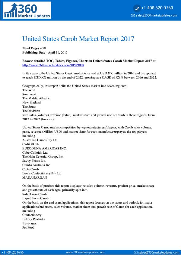 Foods United-States-Carob-Market-Report-2017