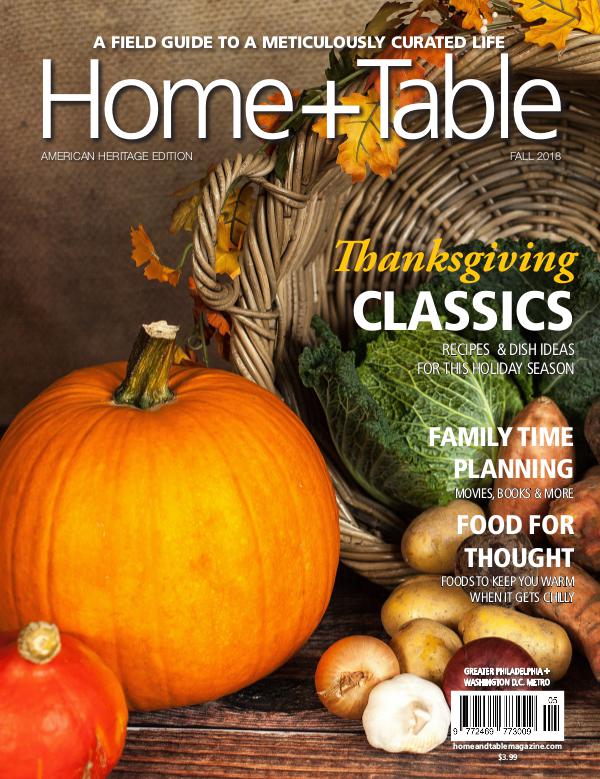 Home and Table Magazine: Greater Philadelphia Edition Fall Issue 2018