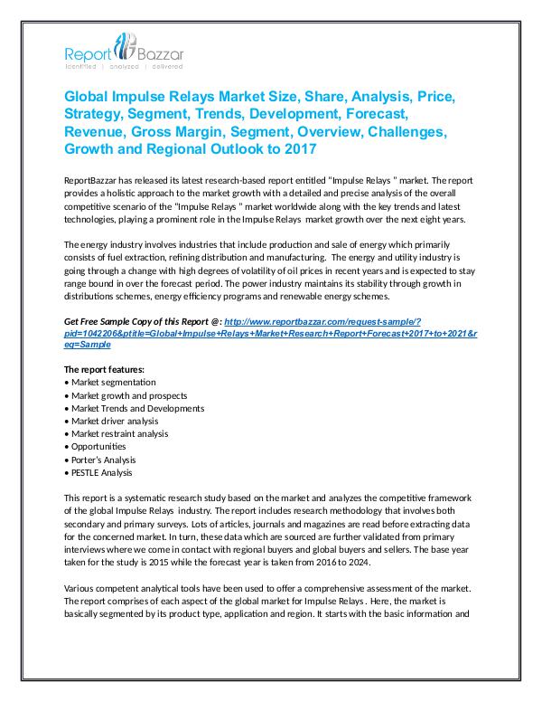 Impulse Relays  Market  Analysis- Regional Outlook 2017 Impulse_Relays_Market