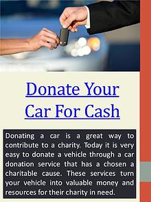 car donation cash back