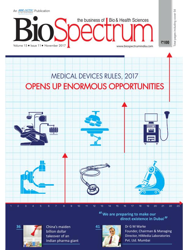 BioSpectrum India Magazine November issue BioSpectrum India Magazine