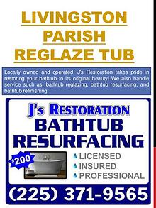 Baton Rouge tub resurfacing