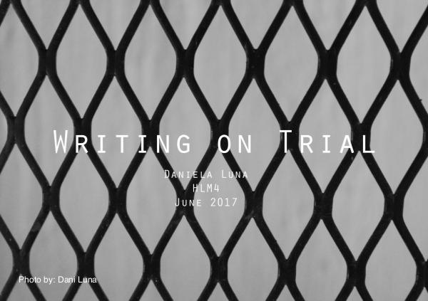 Writing on Trial Final Portfolio