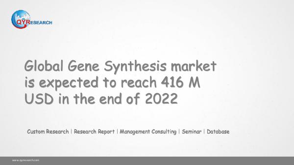 QYR Market Research Global Gene Synthesis market research