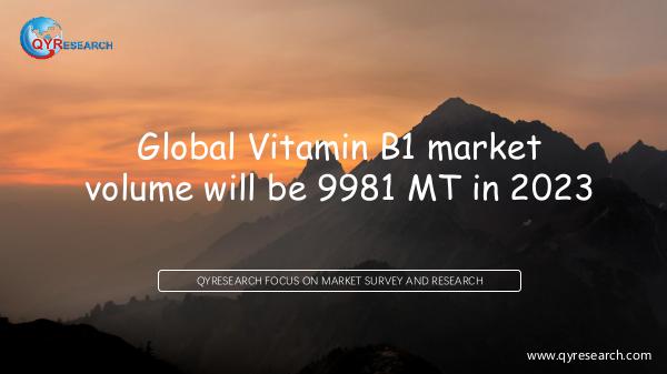 QYR Market Research Global Vitamin B1 market research