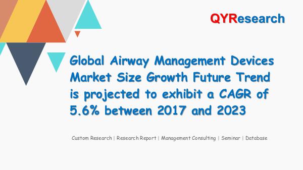 Global Airway Management Devices Market Size Growt