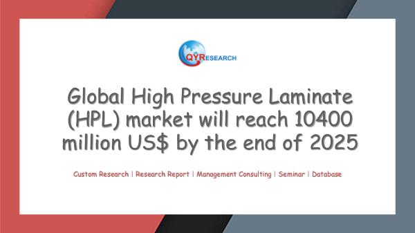 Global High Pressure Laminate (HPL) market