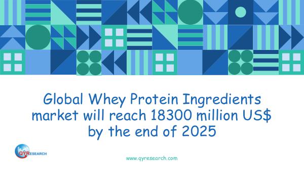 QYR Market Research Global Whey Protein Ingredients market research
