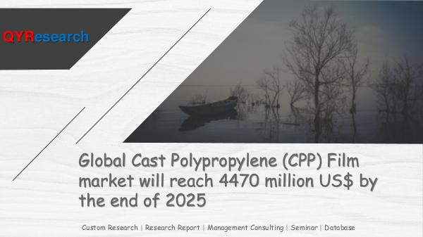 Global Cast Polypropylene (CPP) Film market