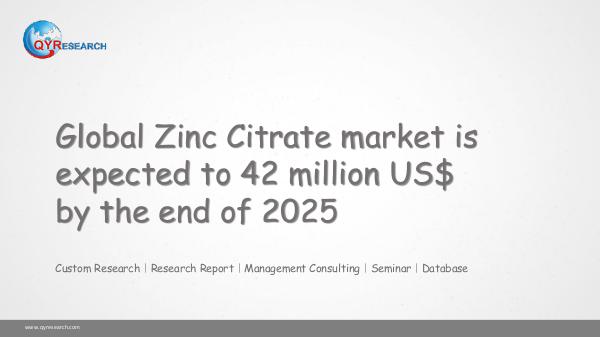 Global Zinc Citrate market research