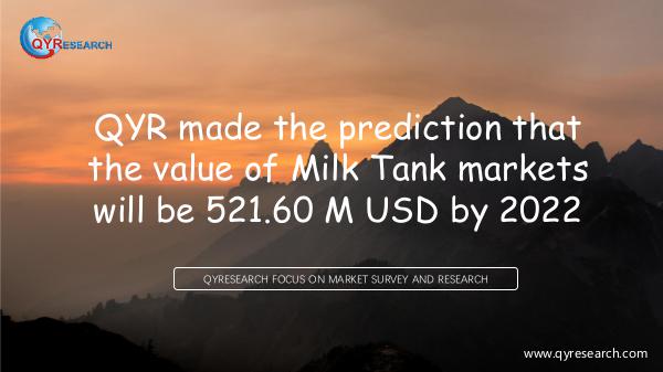 Global Milk Tank Market Research