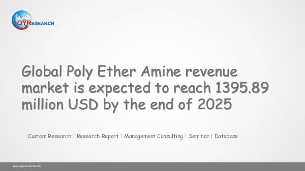 QYR Market Research Global Poly Ether Amine market research