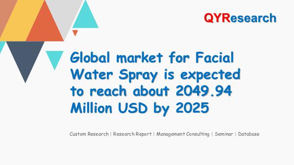 Global market for Facial Water Spray