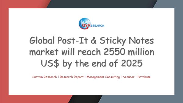 QYR Market Research Global Post-It & Sticky Notes market research