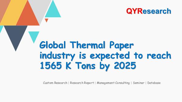 Global Thermal Paper industry analysis