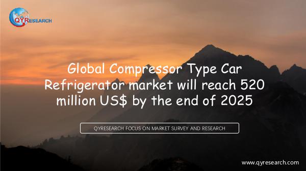 QYR Market Research Global Compressor Type Car Refrigerator market