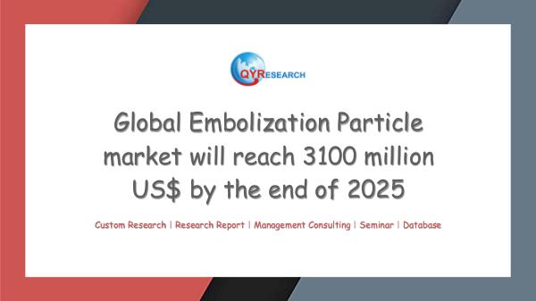 QYR Market Research Global Embolization Particle market research