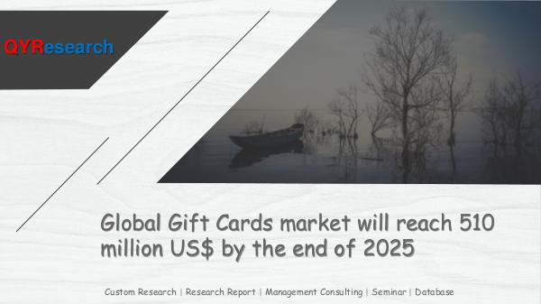 Global Gift Cards market research