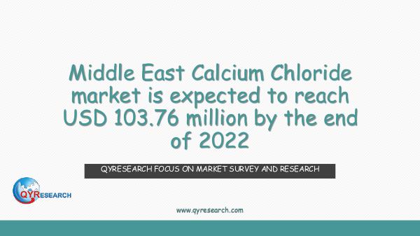 Middle East Calcium Chloride market research