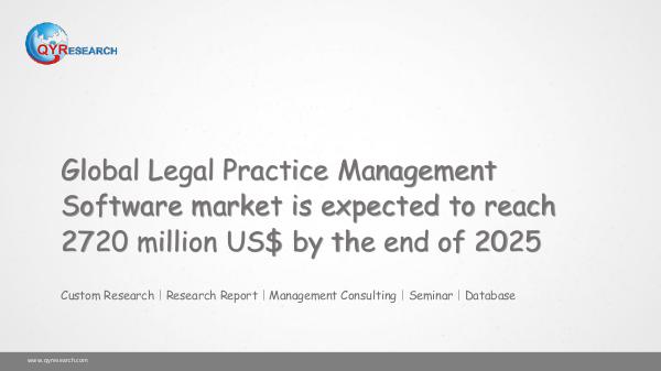QYR Market Research Global Legal Practice Management Software market