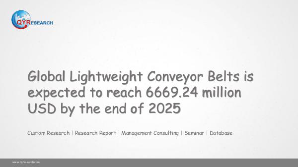QYR Market Research Global Lightweight Conveyor Belts market research