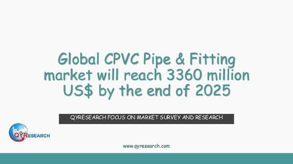 Global CPVC Pipe & Fitting market research