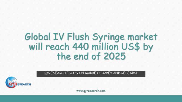 Global IV Flush Syringe market research