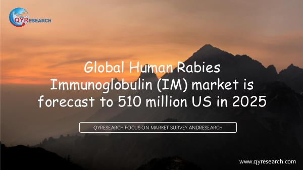 QYR Market Research Global Human Rabies Immunoglobulin (IM) market