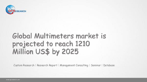 QYR Market Research Global Multimeters market research