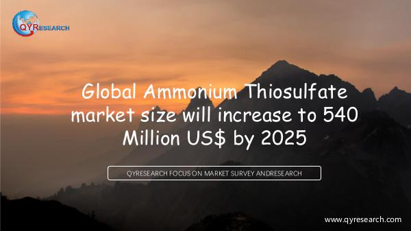 QYR Market Research Global Ammonium Thiosulfate market research