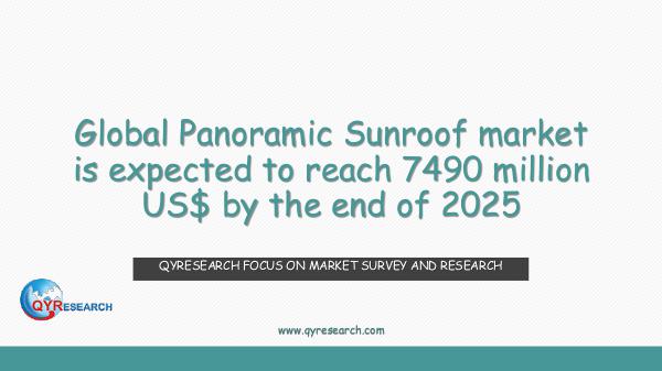 QYR Market Research Global Panoramic Sunroof market research
