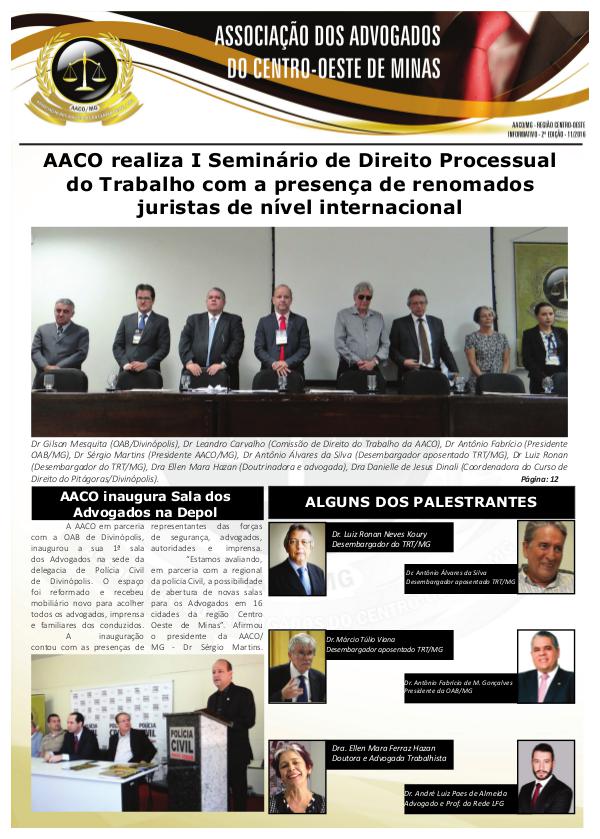 Informativo AACO - 2ª Edição edição
