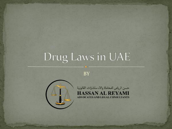 Drug laws in UAE