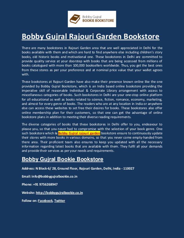 Bobby Gujral Bookie Bookstore Bobby Gujral Rajouri Garden - Bobby Gujral Bookie