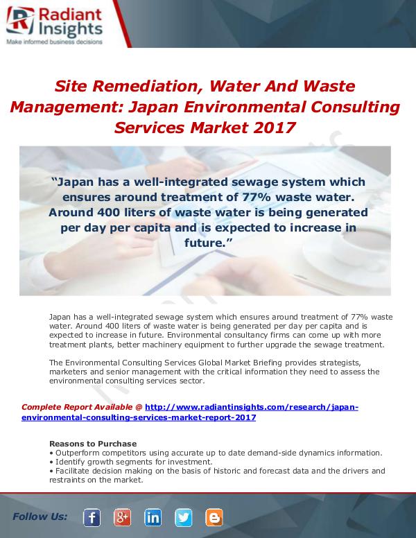 Japan Environmental Consulting Services Market Rep