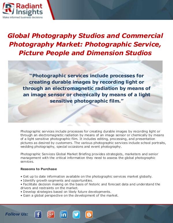 Photographic Services Market Global Briefing 2017