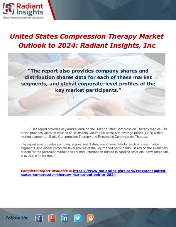 Market Forecasts and Industry Analysis United States Compression Therapy Market Outlook t