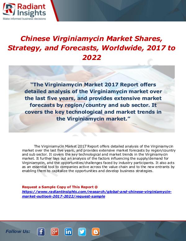 Market Forecasts and Industry Analysis Global and Chinese Virginiamycin Market Outlook 20