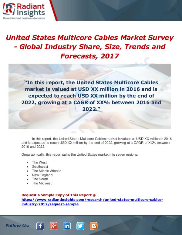 Market Forecasts and Industry Analysis United States Multicore Cables Industry 2017 Marke