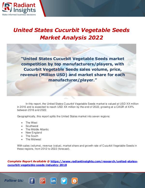 Market Forecasts and Industry Analysis United States Cucurbit Vegetable Seeds Market Anal