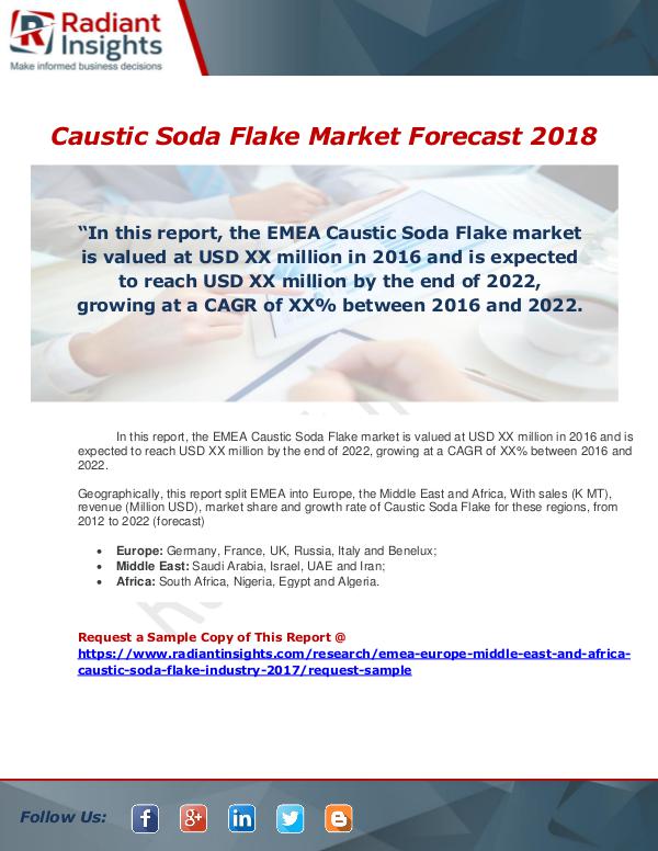 Market Forecasts and Industry Analysis Europe Caustic Soda Flake Industry 2017