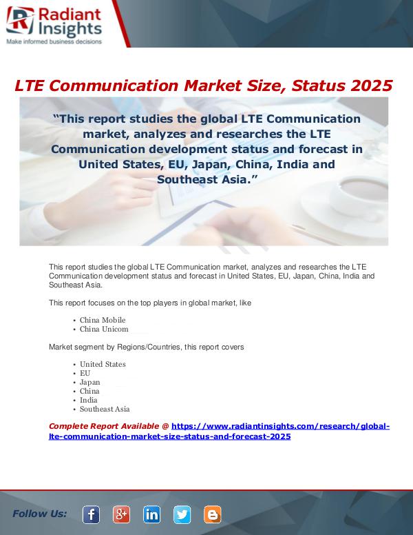 LTE Communication Market Size, Status 2025
