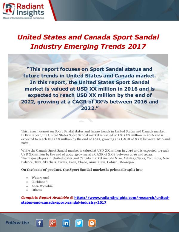 United States and Canada Sport Sandal Industry Eme