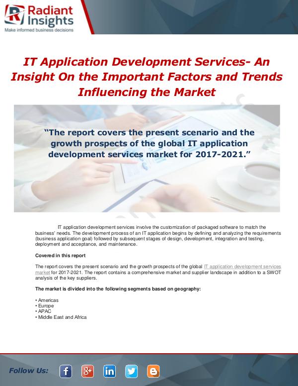 IT Application Development Services- An Insight On